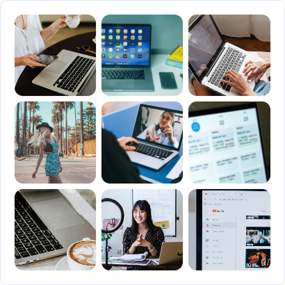 Create a photo gallery for creator portfolio